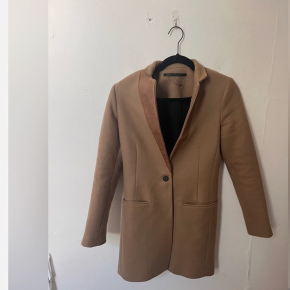 Rare Find, All Saints Fittes Wool Coat Size 2 - Picture 1 of 6